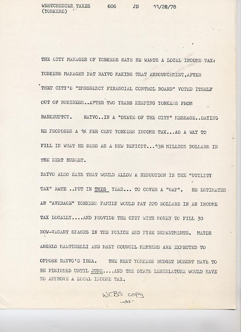 WCBS Script