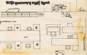 Newsroom layout lineart