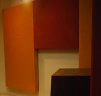 Sound absorbers in a studio
